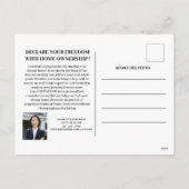 4 juli Vastgoed Promotie Feestdagenkaart (Achterkant)