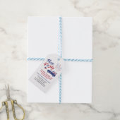 4 juli Vastgoed Zomer Pop Bewerkbaar Cadeaulabel (Met Touw)