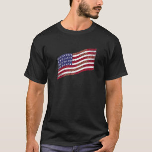 4 juli Vegan USA-vlag  Amerikaanse veganisten graf T-shirt