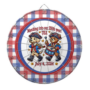 4 juli Verenigde Staten 250ste Jubileum Semiquince Dartbord