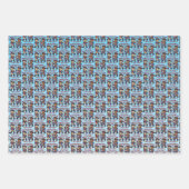 4 juli Verenigde Staten 250ste Jubileum Semiquince Inpakpapier Vel (Voorkant)