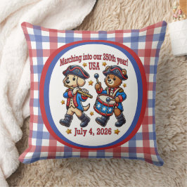 4 juli Verenigde Staten 250ste Jubileum Semiquince Kussen