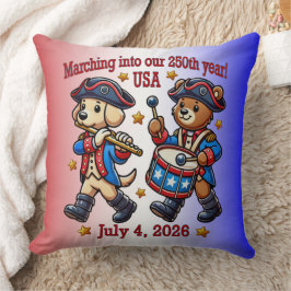 4 juli Verenigde Staten 250ste Jubileum Semiquince Kussen
