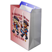 4 juli Verenigde Staten 250ste Jubileum Semiquince Medium Cadeauzakje (Achterkant Gekanteld)