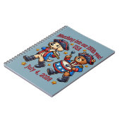 4 juli Verenigde Staten 250ste Jubileum Semiquince Notitieboek (Linkerzijde)