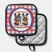 4 juli Verenigde Staten 250ste Jubileum Semiquince Pannenlap (Voorkant / Achterkant)