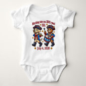 4 juli Verenigde Staten 250ste Jubileum Semiquince Romper (Voorkant)