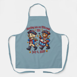 4 juli Verenigde Staten 250ste Jubileum Semiquince Schort