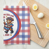 4 juli Verenigde Staten 250ste Jubileum Semiquince Theedoek (Quarter Fold)