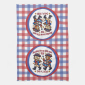 4 juli Verenigde Staten 250ste Jubileum Semiquince Theedoek (Verticaal)