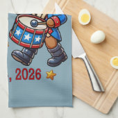 4 juli Verenigde Staten 250ste Jubileum Semiquince Theedoek (Quarter Fold)