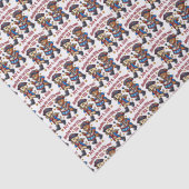 4 juli Verenigde Staten 250ste Jubileum Semiquince Tissuepapier (Detail)