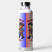 4 juli Verenigde Staten 250ste Jubileum Semiquince Waterfles (Rechts)