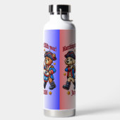 4 juli Verenigde Staten 250ste Jubileum Semiquince Waterfles (Links)