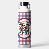 4 juli Verenigde Staten 250ste Jubileum Semiquince Waterfles (Voorkant)