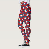 4 juli Verenigde Staten Onafhankelijkheidsdag Witt Leggings (Links)