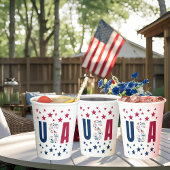 4 juli Verenigde Staten Paper Cup met sterren Papieren Bekers