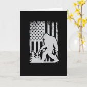 4 juli Verenigde Staten Viering Bigfoot 1776 Kaart (Gele Bloem)