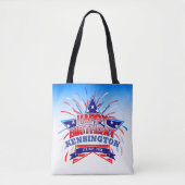 4 juli Verjaardag Canvas tas (Voorkant)