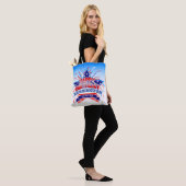 4 juli Verjaardag Canvas tas (Op model)