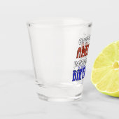 4 juli Verjaardag Grappig Shot Glas (Links)
