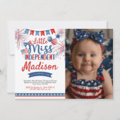 4 juli Verjaardag, Little Miss Independent Kaart (Voorkant)