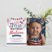 4 juli Verjaardag, Little Miss Independent Kaart (Staand voorkant)