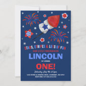 4 juli Verjaardag Uitnodiging 4 juli Feest (Voorkant)