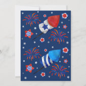 4 juli Verjaardag Uitnodiging 4 juli Feest (Achterkant)