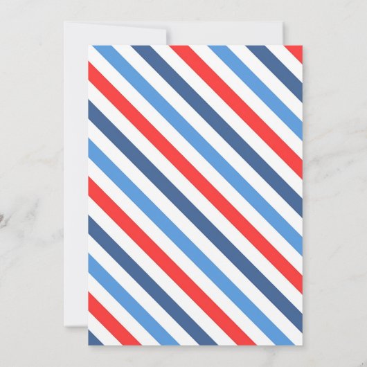 4 juli verjaardag uitnodiging, bewerkbaar 'Amerika Kaart (Achterkant)