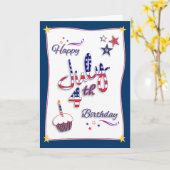 4 juli Verjaardag van de Onafhankelijkheidsdag Kaa Kaart (Gele Bloem)