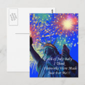 4 juli verjaardagen briefkaart (Voorkant / Achterkant)