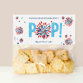 4 juli Verjaardagsfeestje Treat Bag Toppers Plaatskaartje