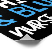 4 juli verpleegkundigen, Topjes met patriottische  Poster (Hoek)