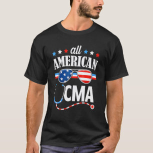 4 juli-verpleegster Amerikaanse CMA gecertificeerd T-shirt