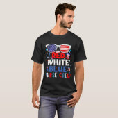 4 juli Verpleegster Vuurwerk Patriottische Verplee T-shirt (Voorkant volledig)