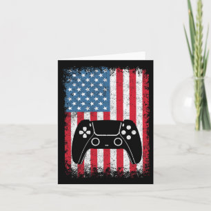 4 juli Video Game Gamer Kinder Jongens Mannen USA Kaart