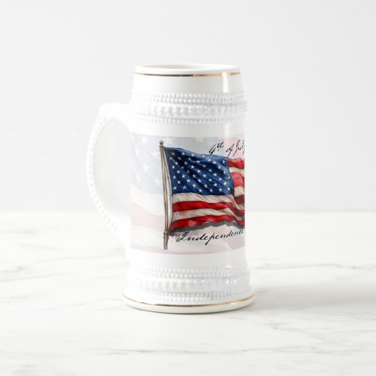4 juli – Vier het met de Amerikaanse vlag Bierpul (Voorkant links)