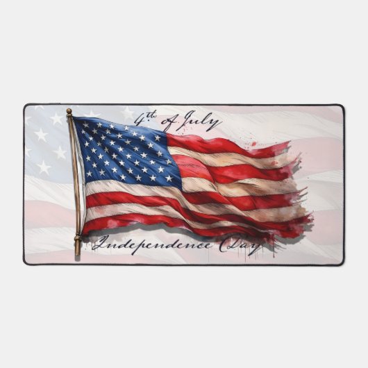 4 juli – Vier het met de Amerikaanse vlag Bureaumat (Voorkant)