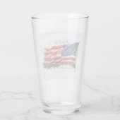 4 juli – Vier het met de Amerikaanse vlag Glas (Achterkant)