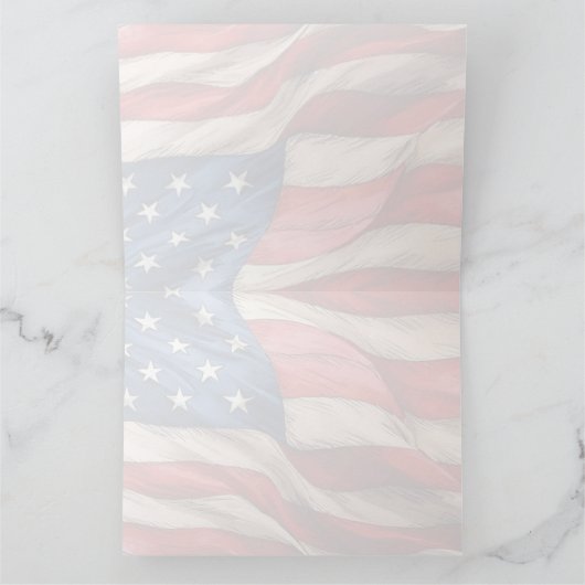 4 juli – Vier het met de Amerikaanse vlag Kaart (Binnen)