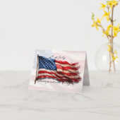 4 juli – Vier het met de Amerikaanse vlag Kaart (Gele Bloem)
