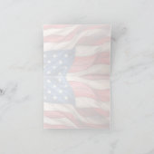 4 juli – Vier het met de Amerikaanse vlag Kaart (Binnen)
