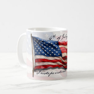 4 juli – Vier het met de Amerikaanse vlag Koffiemok