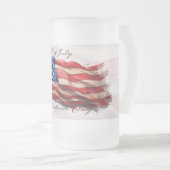 4 juli – Vier het met de Amerikaanse vlag Matglas Bierpul (Voorkant rechts)
