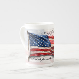 4 juli – Vier het met de Amerikaanse vlag Porselein Kop