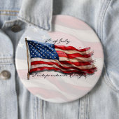 4 juli – Vier het met de Amerikaanse vlag Ronde Button 6,0 Cm (In situ)