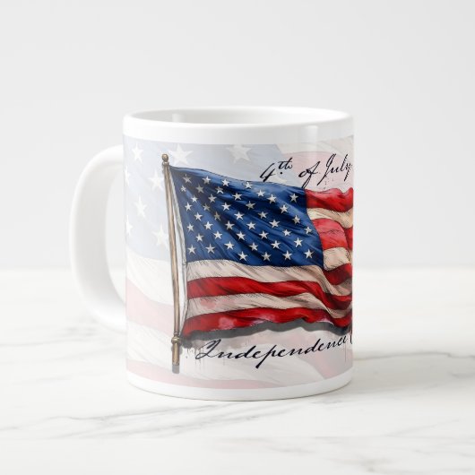 4 juli – Vier het met de VS-vlag Grote Koffiekop (Links)