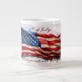 4 juli – Vier het met de VS-vlag Grote Koffiekop (Voorkant)