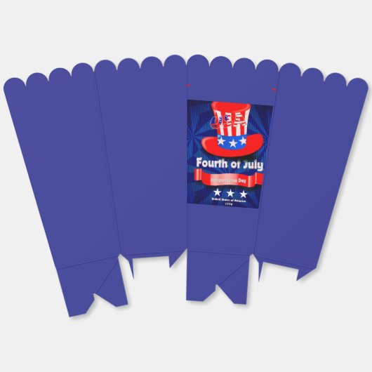 4 juli vieren we de Vrijheidspartij Bedankdoosjes (Ongevouwen)